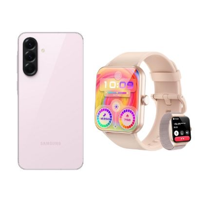 Picture of Pack Golden Pink : Smartphone Samsung Galaxy A56 5G + Montre connectée BlackView R50