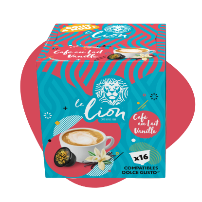 Café Le Lion Dolce Gusto Café au lait vanille (16 dosettes)