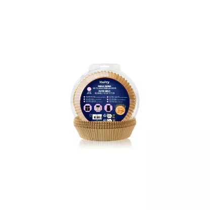 Moules papier cuisson Air Fryer Rond – Nufry – Ø 20 cm – 50 pièces