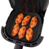 Paniers de cuisson en silicone ×2 – KitchenCook SILIPOT Square – Noir – Réutilisables pour Air Fryer