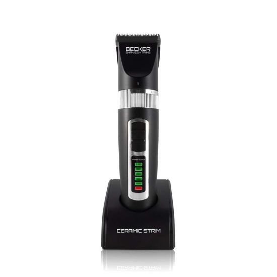 Tondeuse sans fil Becker Ceramic Strim – Écran LED – Lames céramique & acier – Charge USB