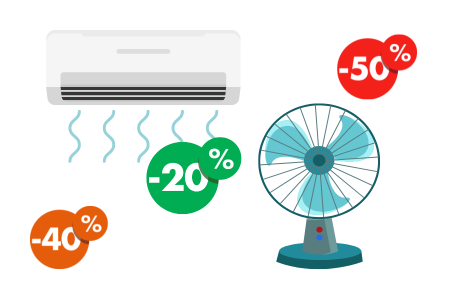 Afficher les produits de la catégorie Promotions climatiseurs et ventilateurs Image pour la catégorie Promotions climatiseurs et ventilateurs