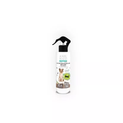 Lotion antiparasitaire répulsive pour chien 250 mL – marque ANJU Beauté Lotion antiparasitaire répulsive pour chien 250 mL – marque ANJU Beauté