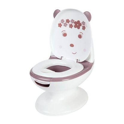 Afficher les détails pour Toilette miniature Ours Blanc et Rose Bebe Confort Image de Toilette miniature Ours Blanc et Rose Bebe Confort