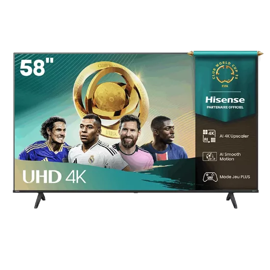 Smart TV Hisense 58A6Q – 58″ (146 cm) 4K UHD – Direct LED – HDR Dolby Vision – Vidaa U 8.5