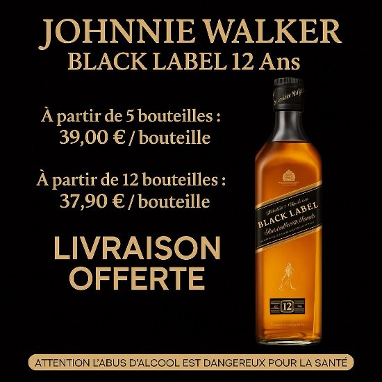 Whisky Johnnie Walker Black Label 12 Ans 70cl
