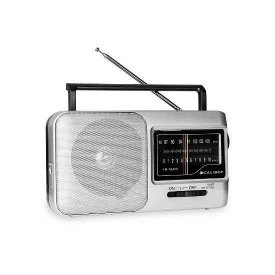 Radio portable AM/FM Caliber HPG317R – secteur ou piles – style rétro avec poignée et prise casque