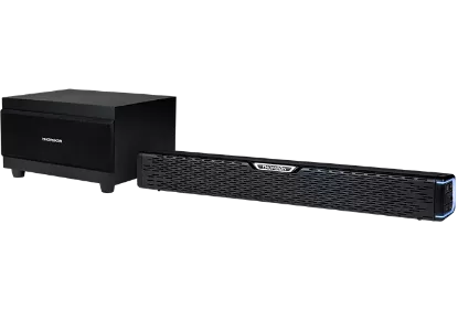 Barre de son compacte 120W avec caisson sans fil Thomson SB60BTS – Bluetooth & entrée optique