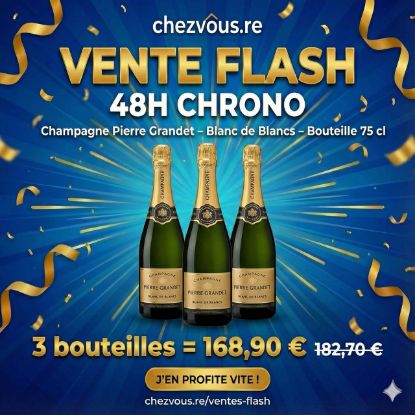 Image de Champagne Pierre Grandet – Blanc de Blancs – Bouteille 75 cl