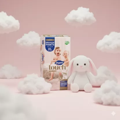 Drypers Touch Premium Pants – Taille XL – Pack de 34 pcs - 4 Pack/CTN