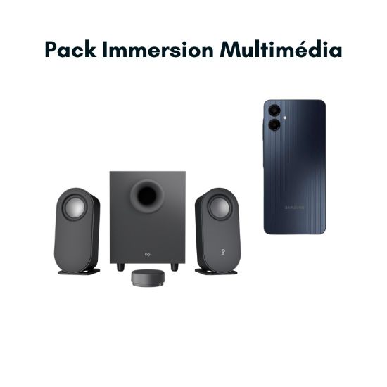 Picture of Pack Immersion Multimédia : Smartphone Samsung Galaxy A06 + Système Son Logitech Z407 Bluetooth (40W)